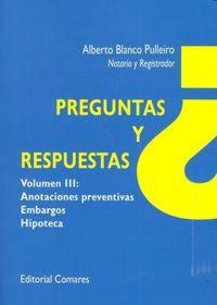 Produktbild: Preguntas y respuestas : anotaciones preventivas : embargos e hipotecas