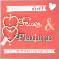 Produktbild: Anh&auml;nger-Set Schl&uuml;sselworte Feuer & Flamme