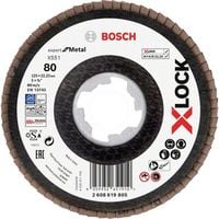 Produktbild: Bosch Accessories 2608619805 X551 F&auml;cherschleifscheibe Durchmesser 125 mm Bohrungs-&Oslash; 22.23 mm K&ouml;rnung (num) 80 1 St.