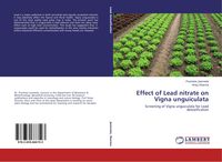 Produktbild: Effect of Lead nitrate on Vigna unguiculata