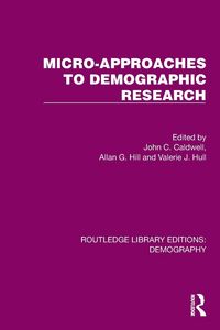 Produktbild: Micro-Approaches to Demographic Research