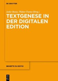Produktbild: Textgenese in der digitalen Edition
