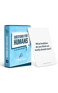 Produktbild: Questions for Humans: Parents & Teens - 52 Conversation Starters to End Awkward Silence, Spark Fun Talks, and Help Families Connect