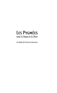 Produktbild: Les pygmees face A l'ecole et A l'etat - les baka de l'est d