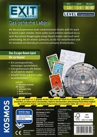 EXIT, Das Spiel: Das geheime Labor, Kennerspiel des Jahres 2017