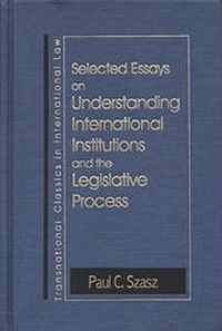 Produktbild: Understanding International Institutions and the Legislative Process