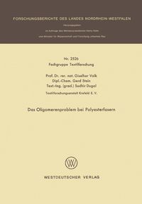 Produktbild: Das Oligomerenproblem bei Polyesterfasern