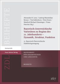 Produktbild: Bayerisch-&ouml;sterreichische Variet&auml;ten zu Beginn des 21. Jahrhunderts - Dynamik, Struktur, Funktion