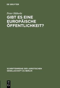 Produktbild: Gibt es eine europ&auml;ische &Ouml;ffentlichkeit?