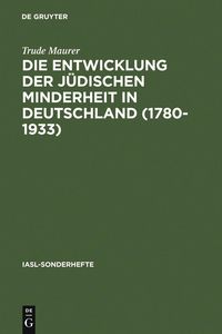 Produktbild: Die Entwicklung der j&uuml;dischen Minderheit in Deutschland (1780--1933)