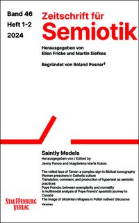 Produktbild: Zeitschrift f&uuml;r Semiotik / Saintly Models