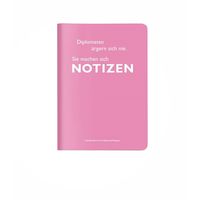 Produktbild: Heft A6 kariert, "Diplomaten &auml;rgern sich nie. Sie machen sich Notizen." (Maurice de Talleyrand-P&eacute;rigord)
