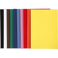 Produktbild: Creativ Company Velourpapier, A4, Blatt 210x297 mm, 140 g, sortierte Farben, 10 Blatt