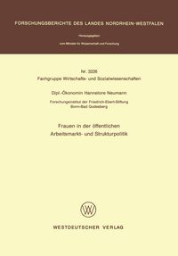 Produktbild: Frauen in der &ouml;ffentlichen Arbeitsmarkt- und Strukturpolitik