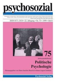 Produktbild: Psychosozial 75: Politische Psychologie