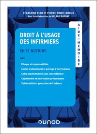 Produktbild: Aide-m&eacute;moire - Droit &agrave; l'usage des infirmier(&egrave;re)s