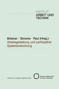 Produktbild: Arbeitsgestaltung und partizipative Systementwicklung