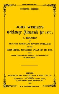 Produktbild: Wisden Cricketers' Almanack 1870