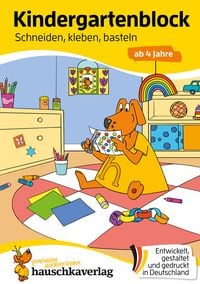 Produktbild: Kindergartenblock ab 4 Jahre - Schneiden, kleben, basteln