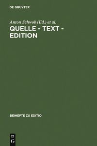 Produktbild: Quelle - Text - Edition