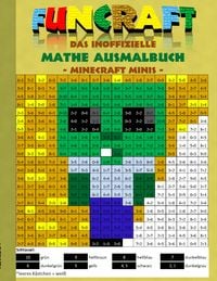 Produktbild: Funcraft - Das inoffizielle Mathe Ausmalbuch: Minecraft Minis (Cover Zombie)