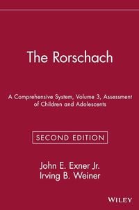 Produktbild: The Rorschach, Assessment of Children and Adolescents