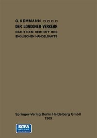 Produktbild: Der Londoner Verkehr nach dem Bericht des englischen Handelsamts