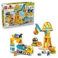 Produktbild: LEGO DUPLO Town 10476 Baustelle mit Baufahrzeugen &ndash; 3-in-1-Set, Spielset