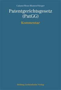 Produktbild: Patentgerichtsgesetz (PatGG)