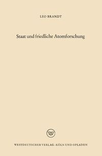 Produktbild: Staat und friedliche Atomforschung