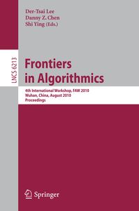 Produktbild: Frontiers in Algorithms