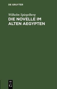 Produktbild: Die Novelle im alten Aegypten