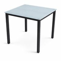 Produktbild: Aluminium Glas Gartentisch Balkontisch 80x80 cm