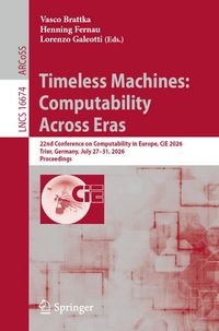 Produktbild: Timeless Machines: Computability Across Eras