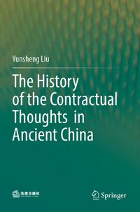 Produktbild: The History of the Contractual Thoughts in Ancient China