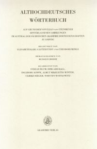 Produktbild: Althochdeutsches W&ouml;rterbuch / Band V: K-L, 1./2. Lieferung (K bis kezzil)