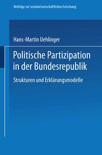 Produktbild: Politische Partizipation in der Bundesrepublik