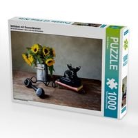 Produktbild: CALVENDO Puzzle Stillleben mit Sonnenblumen | 1000 Teile Lege-Gr&ouml;&szlig;e 64x48cm Foto-Puzzle f&uuml;r gl&uuml;ckliche Stunden
