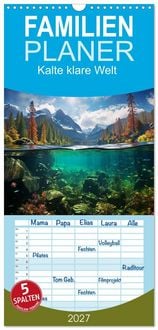 Produktbild: Familienplaner 2027 - Kalte klare Welt mit 5 Spalten (Wandkalender, 21 x 45 cm) CALVENDO