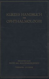 Produktbild: Auge und Allgemeinleiden. Therapie; Hygiene