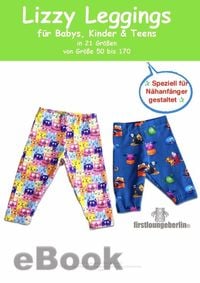Produktbild: Lizzy Kinder Leggings Schnittmuster f&uuml;r Gr. 50 bis 170 von firstloungeberlin