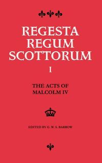 Produktbild: Acts of Malcolm IV (1153-1165)