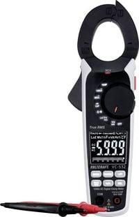 Produktbild: VOLTCRAFT VC-532 Stromzange digital CAT III 600V Anzeige (Counts): 6000