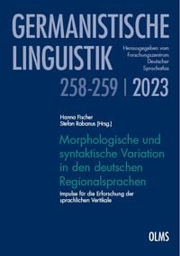 Produktbild: Morphologische und syntaktische Variation in den deutschen Regionalsprachen