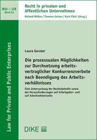 Produktbild: Die prozessualen M&ouml;glichkeiten zur Durchsetzung arbeitsvertraglicher Konkurrenzverbote nach Beendigung des Arbeitsverh&auml;ltnisses