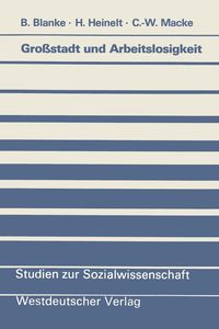 Produktbild: Gro&szlig;stadt und Arbeitslosigkeit