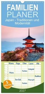 Produktbild: Familienplaner 2027 - Japan - Traditionen und Modernit&auml;t mit 5 Spalten (Wandkalender, 21 x 45 cm) CALVENDO