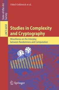 Produktbild: Studies in Complexity and Cryptography