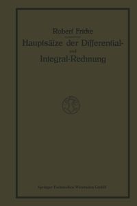 Produktbild: Haupts&auml;tze der Differential- und Integralrechnung