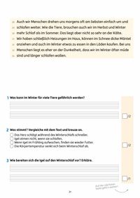 Übungsheft mit Lesetests in Deutsch 2. Klasse